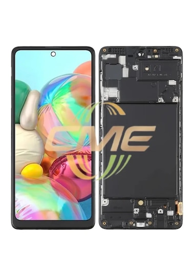 Samsung Uyumlu Galaxy A71 Sm-a715f Lcd Ekran Dokunmatik Çıtalı Tft Copy