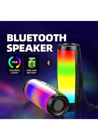 Lanfy Bt-1202 Taşınabilir Bluetooth'lu Hoparlör Renkli 360 Led