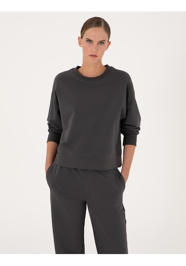 Pierre Cardin Kadın Antrasit Sweatshirt 50314963-vr006 Antrasit