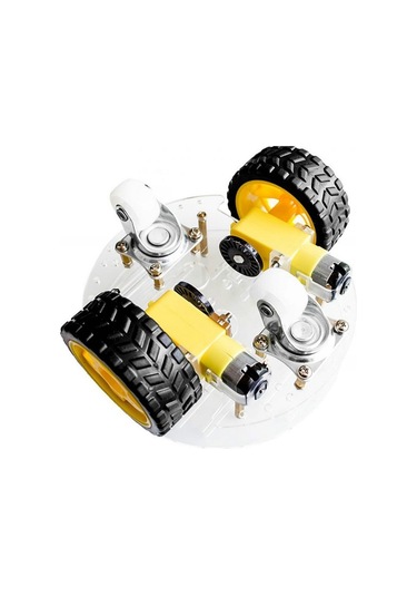 Yuvarlak Şase 2wd Engelden Kaçan Ve Çizgi Takip Eden Wi-Fi Robot