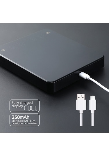 Dancemonkey Yüksek Hassasiyetli Dijital Zamanlayıcı Mutfak Tartısı 3kg-0.1g, Hızlı Okuma Modu Siyah