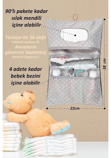 Hamur Anchor Bebek Bakım Çantası Organizer Çok Renkli
