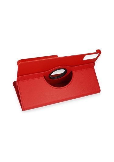 Özel Xiaomi Redmi Pad Se Kılıf 360 Tablet Deri Kılıf - Kırmızı Fırsat