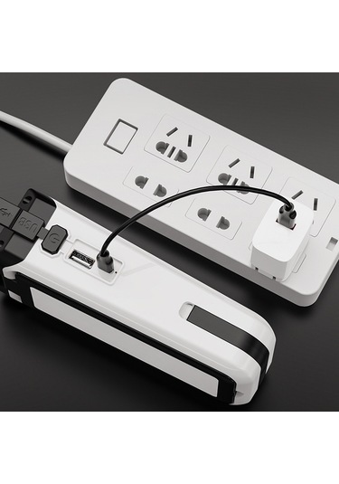 Geeksen Açık Hava Kamp Işığı Çok İşlevli Katlanır Bakım Çalışma Işığı Taşınabilir Beyaz