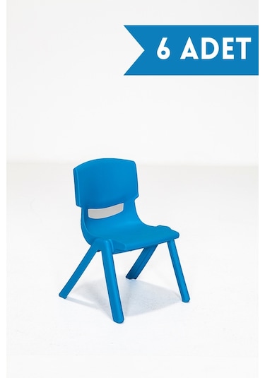 Modalife Junior 6 Adet Kreş Anaokulu Çocuk Sandalyesi Sert Plastik