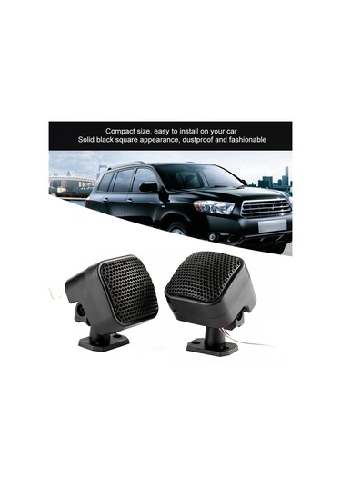 Reedark Kompakt Siyah Kare Oto Hoparlörü 500w - Kolay Kurulum, Güçlü Ses, Açık Ton, Çoğu Araca Uygun, Toz Koruyucu