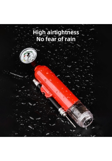 Ximistore9 Küçük Siyah Abs Hava Pompası, Spor Topları İçin Hızlı Şişirme, 1.4bar Basınç, 19.3cm, 119g