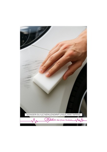 4 Adet Melamin Sünger Sihirli Sünger Duvar Silgi Süngeri Oto Kaporta Çizik Süngeri