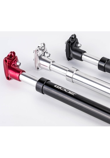 Zoom Bisiklet Süspansiyonlu Koltuk Direği Bisiklet Sele Direğinin Değiştirilmesi Alüminyum Ayarlanabilir Koltuk Borusu - Kırmızı/31.6x350mm