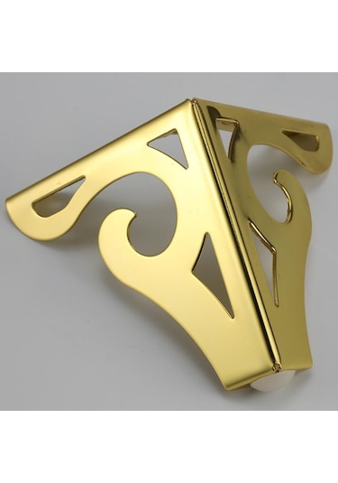 Suntek Magideal 4 Adet Oymalı Metal Mobilya Ayakları Ayak 10 CM Altın