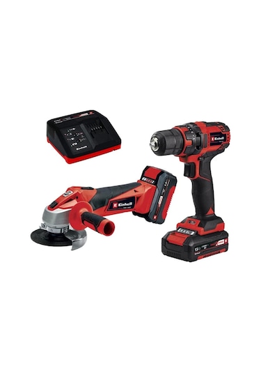Einhell TC-AG 18/115 Taşlama + Einhell TC-TK 18 Lİ Kit TC-CD 18/3