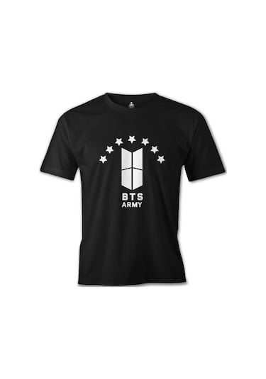 Bts - Stars Siyah Erkek Tshirt