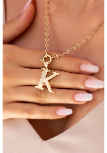 Tufanlar Kuyumculuk Altın Harf Kolye KOGA0106