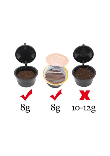Kahverengi İ Cafilas Dgpnc01 1 Adet Yeniden Kullanılabilir Kahve Kapsülleri Bardak Filtre Bölmeleri Dolce Gusto Doldurulabilir