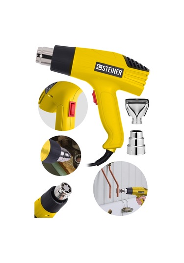 Steiner 3000 Watt 2 Kademeli Isı Sıcak Hava Üfleme Tabancası Sarı