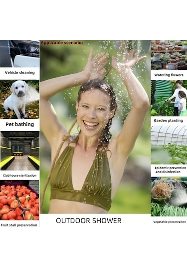 Willowhaven 2025 1.32gal Taşınabilir Kamp Duş Seti - Plaj Pompası Manuel Dalga Yıkama