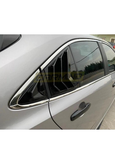 Toyota Corolla Uyumlu Kelebek Cam Vizörü Piano Black 2019-2021