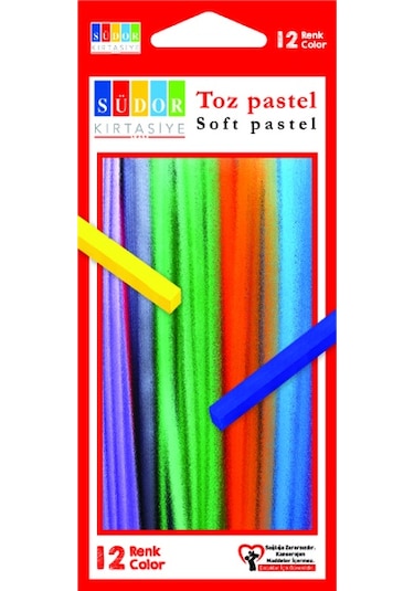 Südor Toz Pastel Boya Çok Renkli 12'li