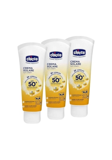 Chicco Güneş Kremi Spf 50+ 75 Ml 3'lü Set