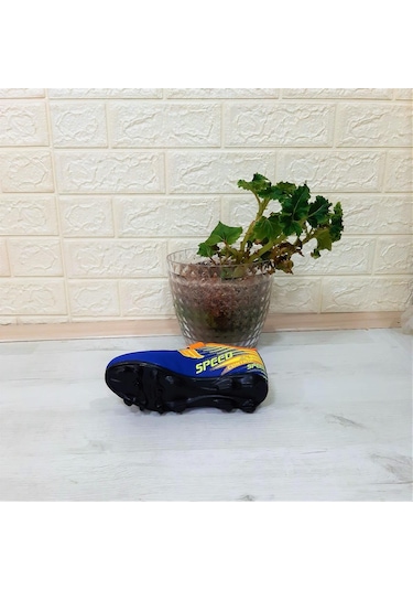 Mpone 1369 Mavi-turuncu Krampon Çim Saha Futbol Ayakkabı 001