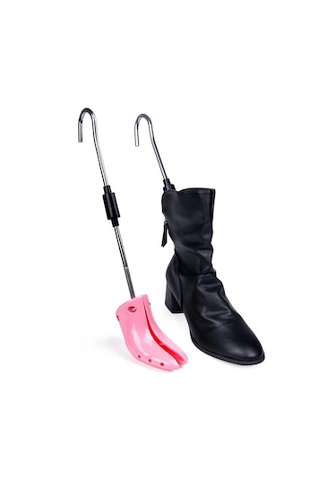 Homyl Katlanır Ayakkabı Sedyesi Ağaçları Ayarlanabilir Pembe Pembe