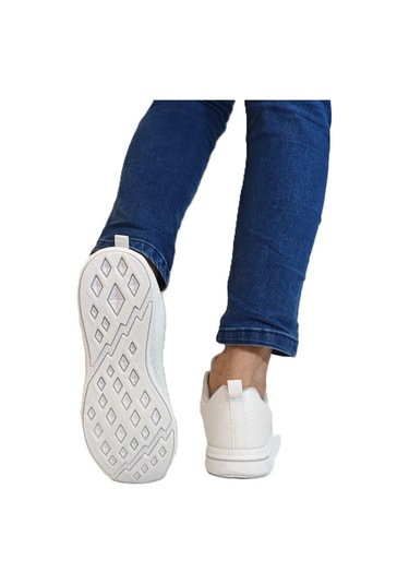 Jump 24937-24938 Beyaz Fuspetli Çok Hafif Rahat Spor Ayakkabı Beyaz