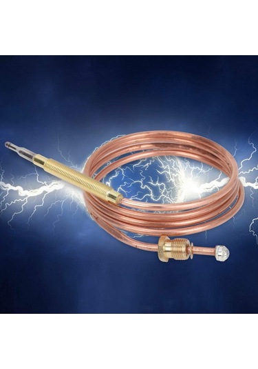 Su Isıtıcı Termokupl, Gaz Sobası Evrensel Termokupl Şömine Yedek Kit Adaptörü Şömineler, Barbekü Izgaraları, Su Isıtıcıları İçin