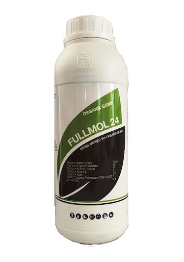 Organik Sıvı Humik Fulvik Asit %24 1Lt Gübre