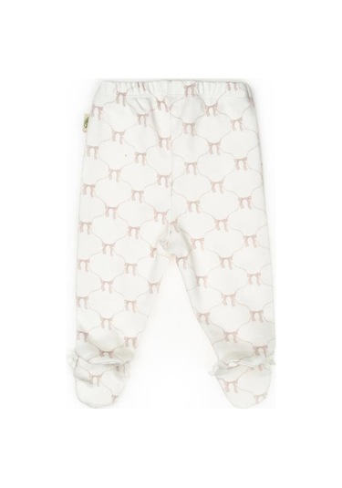 Bebek 2li Patikli Pantalon %100 Organik Pamuk , Bebek - Yenidoğan- Csy8142 Ekru