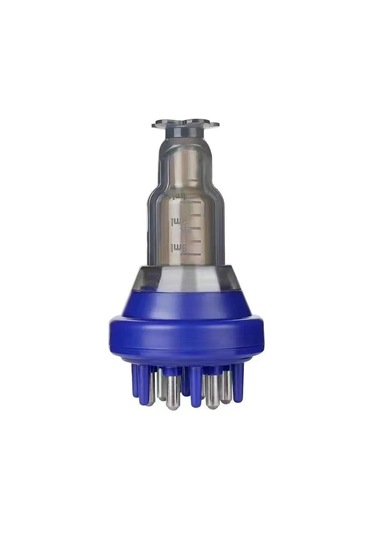 Suntek Ev Seyahati Için Baş 5ml Saç Derisi Aplikatör Mavi Mavi