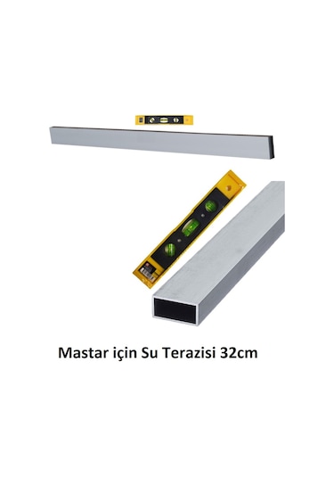 Harç sıvacı malası 25cm Betoncu Kerpeteni Su Terazisi 3mt set