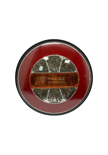 12v Stop Lambası Ledli Park-fren-sinyal Yuvarlak 140 Mm