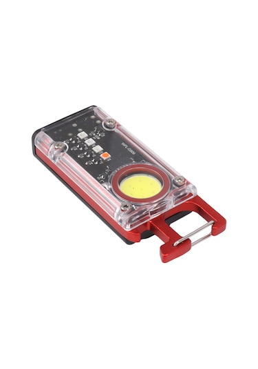 Kosona Cob Anahtar Zinciri İş Işığı 800 Lumens 8 Işık Modu Manyetik Usb Type-c Şarj Edilebilir Açıcı Ve Acil Işık Kırmızı Kırmızı