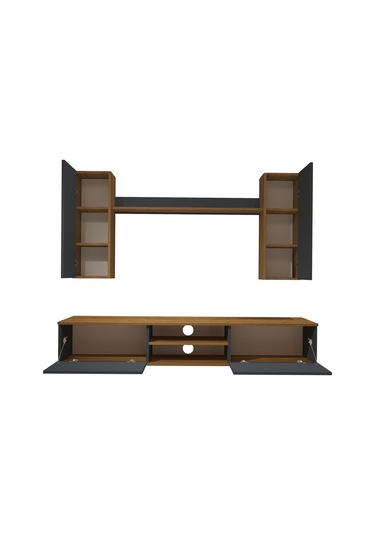 Decoraktiv Eko 7 Mdf Dvd Tv Ünitesi Tv Sehpası Pera - Antrasit