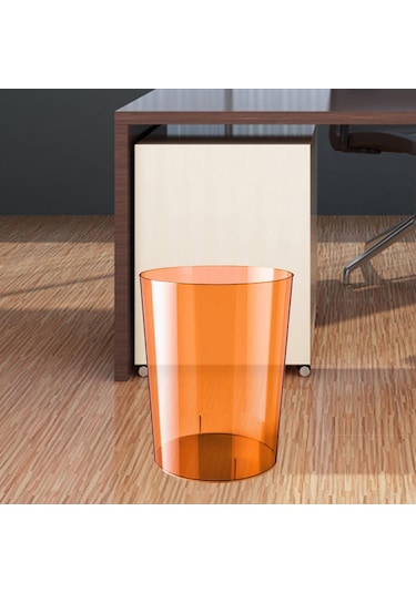 Suntek Magideal Çöp Sepeti Şeffaf Minimalist Çöp Kovası Tuvalet Gri