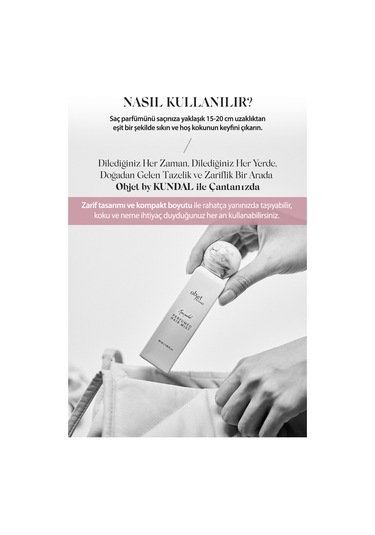 Nem Ve Parlaklık Veren Parfümlü Saç Misti Kundal Perfumed Hair Mist 40 Ml Rose Petals