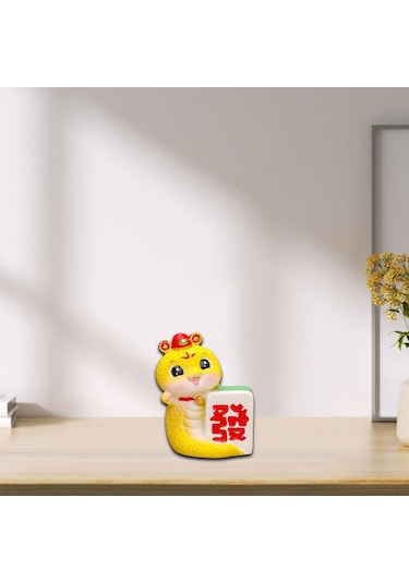 Homyl Yılan Heykelciği Çin Yeni Yılı 5,4-cm-x-4-cm-x-7,5-cm