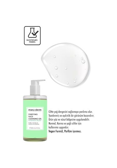 Maruderm Karma ve Yağlı Ciltlere Özel Salisilik Asit Yüz Yıkama Jeli 200 ML