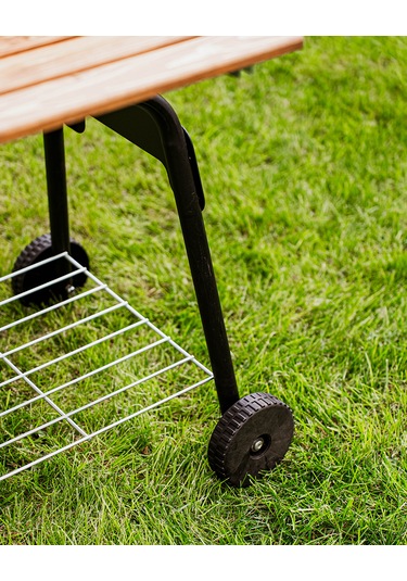 Grillord 75 Kömürlü Barbekü 2 Adet Döküm Izgaralı + Hediye Seti Önlük + Kılıf + 2 2 Kg Kömür Gümüş - Siyah