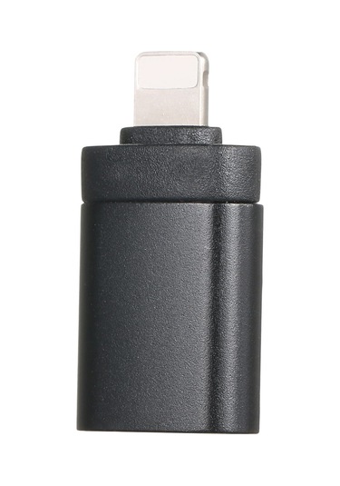 Mufunye Siyah Mini Otg Adaptör: Apple Arayüzünden Usb 2.0'a Hızlı Dönüştürücü, Taşınabilir, Plug & Play, Geniş Uyumlu