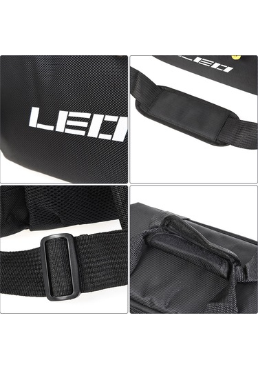 Xindoker Siyah Kalınlaşmış Kareli L32 Luya Çanta - 1680d Nilon Malzeme İle Geniş Ve Düzenli Olta Eşyası Depolama