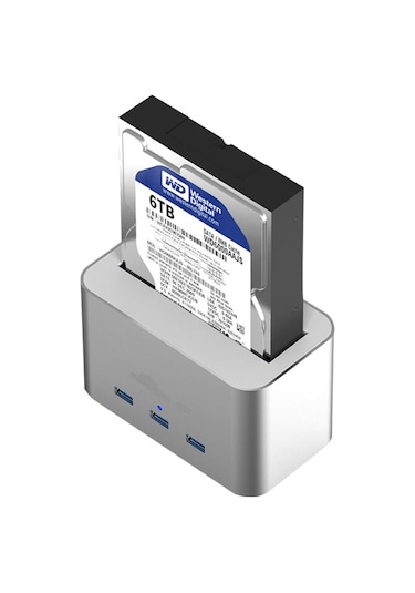 Codegen Alüminyum Usb3.0 3.5"-2.5" Hdd Sata 3 Port Usb Hub Dock
