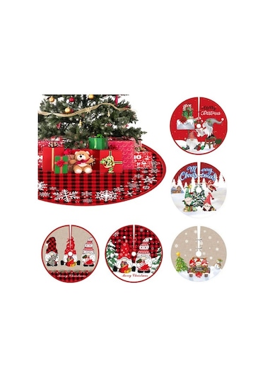 Fortunelane Kırmızı Klasik 90 Cm Kumaş Ağacı Etkisi, Kolay Kurulum İle Noel Dekorasyonu İçin İyelişmiş Model