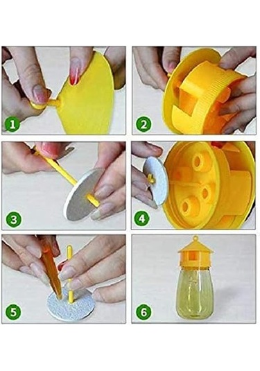Ruicoo Meyve Sinek Tuzağı Plastik 20x10 Cm - 4 Adet Sinek Yakalama Aleti
