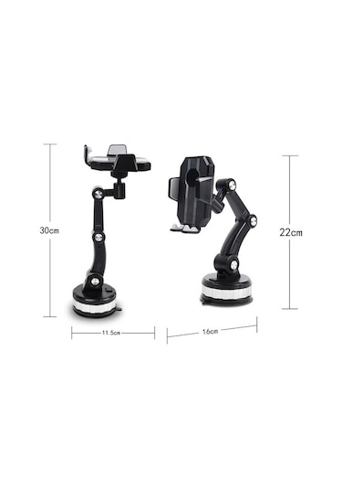 Büyük Vantuzlu Araç Telefon Tutucu Orta Konsol Telefon Tutucu