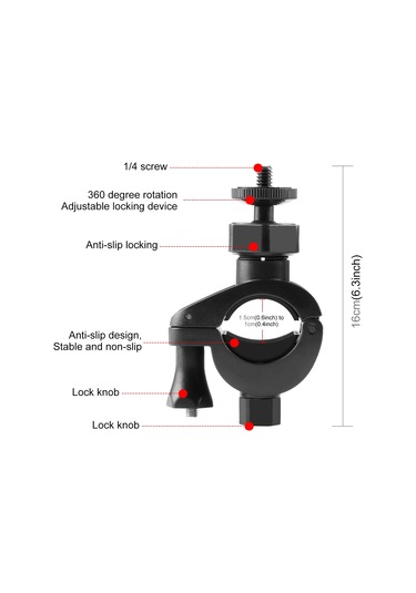 Sones Puluz Gidona Takılan Adaptör Telefon Kelepçesi Braketi