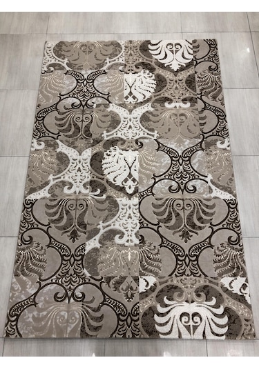 Saray Halı Sembol 12442 R 150X230 Krem Kahve Temiz Hava 4 M2 Halı