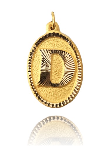 Enderun Kuyumculuk 14 Ayar Altın D Harf Kolye Ucu