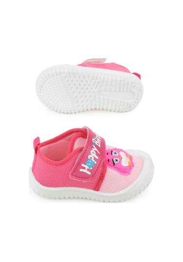 Gezer Yazlık Keten Kız Bebe Happy Birds Cırtlı Ayarlanabilir Ayakkabı Ga2ybm.03356.00.r66.0a Fuşya