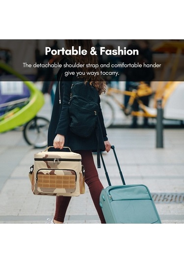 Tongxida 15l Askılık Çanta, Isı/su Geçirmez Eva Saklama, Dayanıklı Oxford, Çıkarılabilir Şerit, Asker Yeşili Yeşil